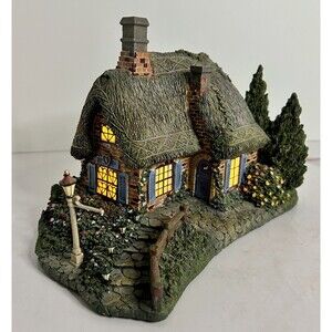 Hawthorne Seaside Village SWEETHEART COTTAGE Thomas Kinkade Lighted House w/COA